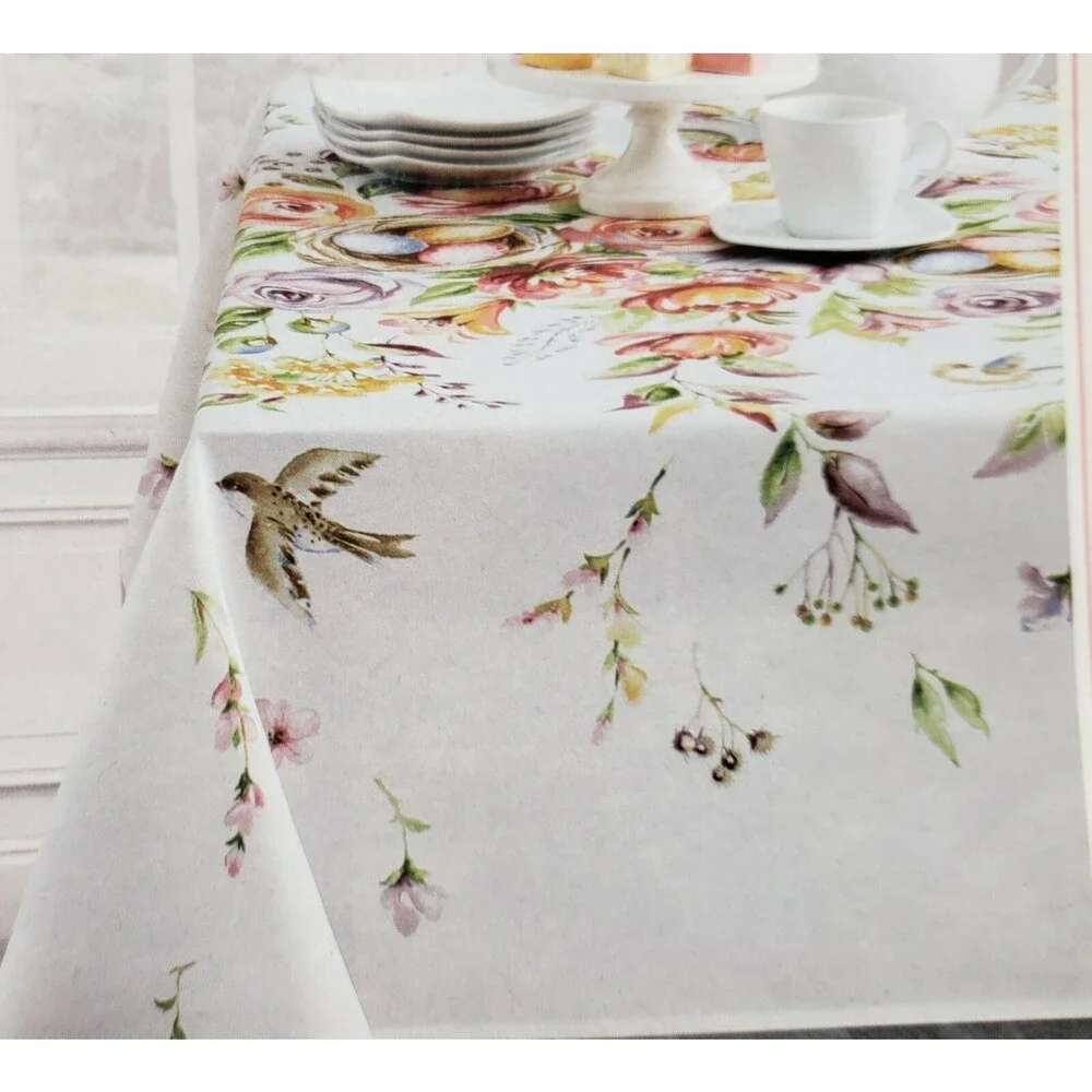 Printed Linen Tablecloth 52